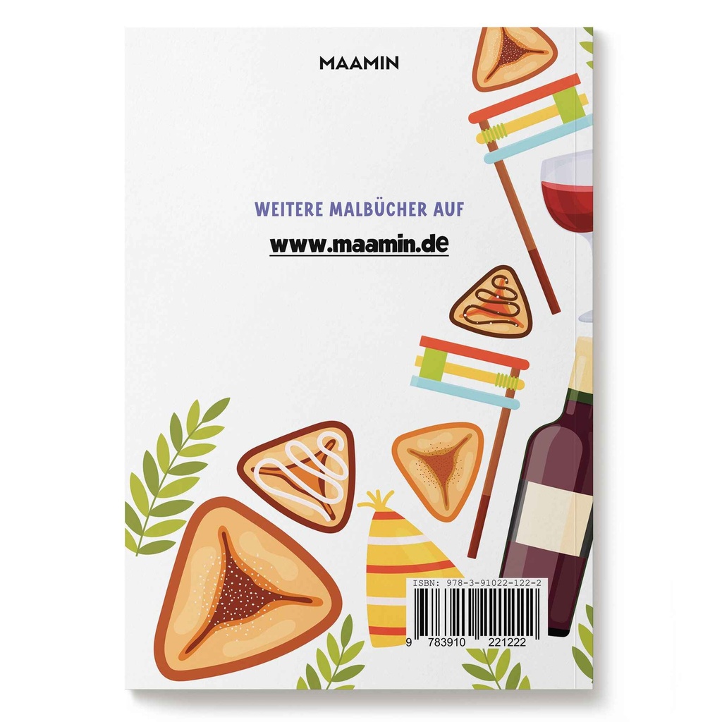 Ausmalheft für Purim | 20 Seiten