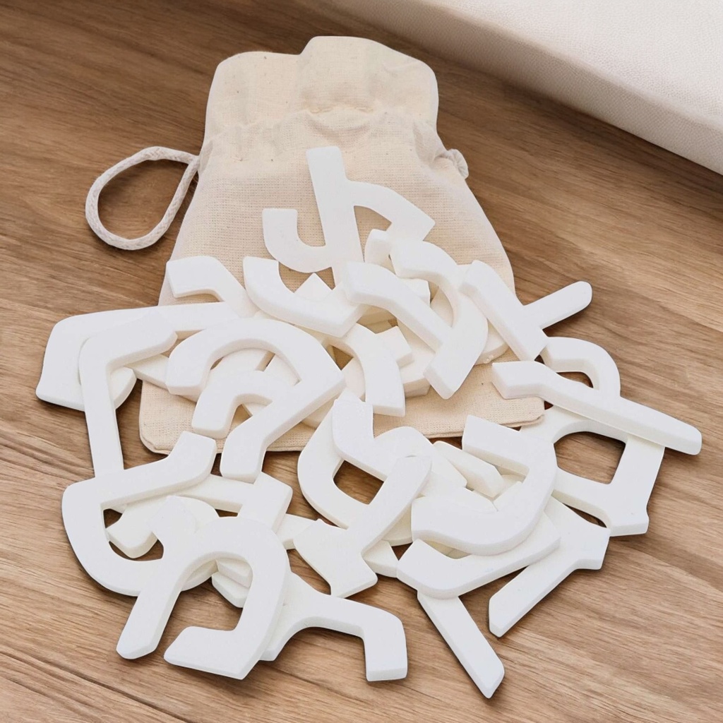 Hebräisches 3D-Buchstabenset | 27 Buchstaben