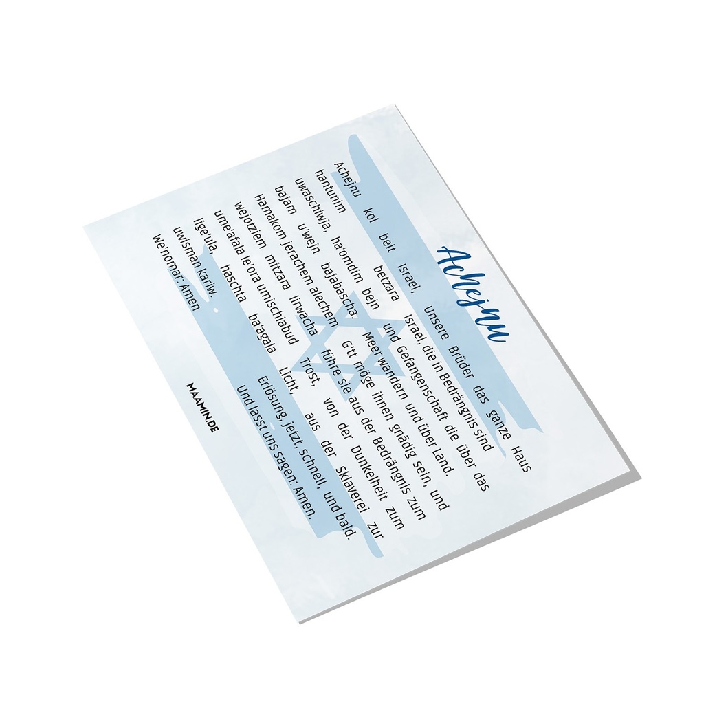 Achejnu | Gebet für die Entführten | A5-Karte 