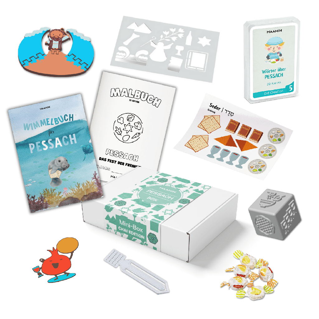 Pessach Geschenkbox für Kleinkinder | Minibox CHAI EDITION