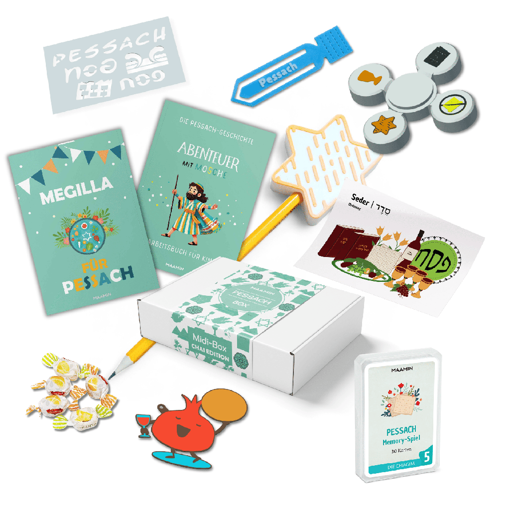 Pessach Geschenkbox für Kinder | Midibox CHAI EDITION