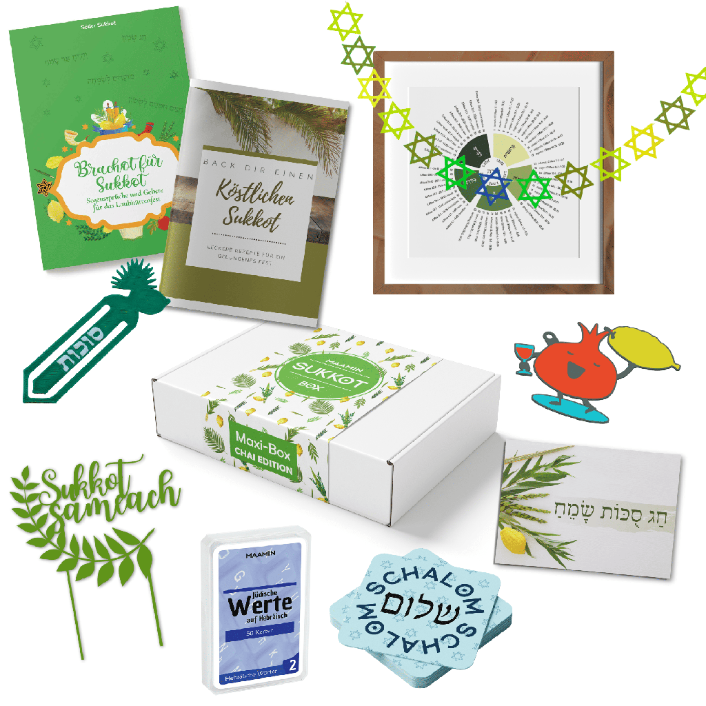 Sukkot Geschenkbox für Erwachsene | Maxibox CHAI EDITION
