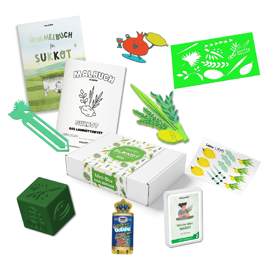 Sukkot Geschenkbox für Kleinkinder | Minibox CHAI EDITION