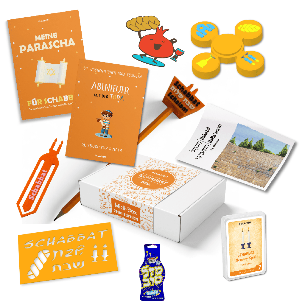 Schabbat Geschenkbox für Kinder | Midibox CHAI EDITION