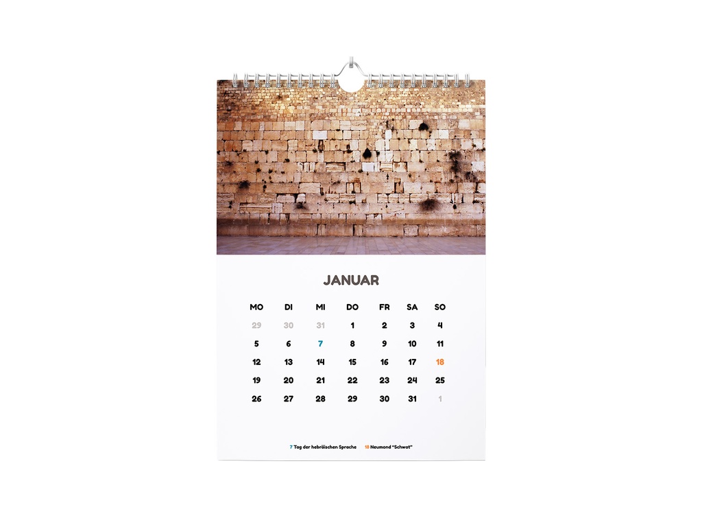 Wandkalender 2026 | Modell Jerusalemer Altstadt