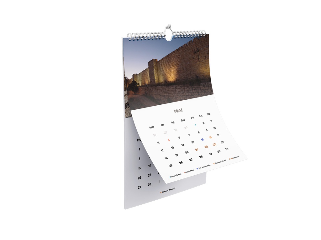 Wandkalender 2026 | Modell Jerusalemer Altstadt