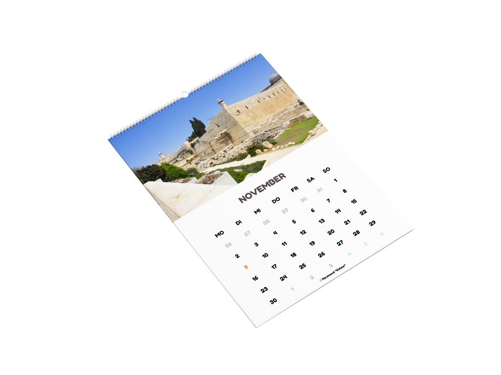 Wandkalender 2026 | Modell Jerusalemer Altstadt