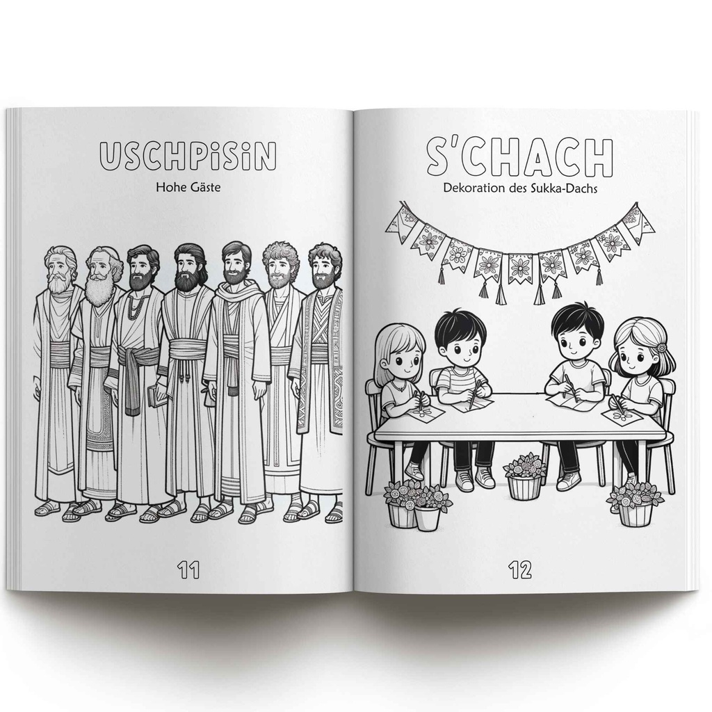 Ausmalheft für Sukkot | 20 Seiten