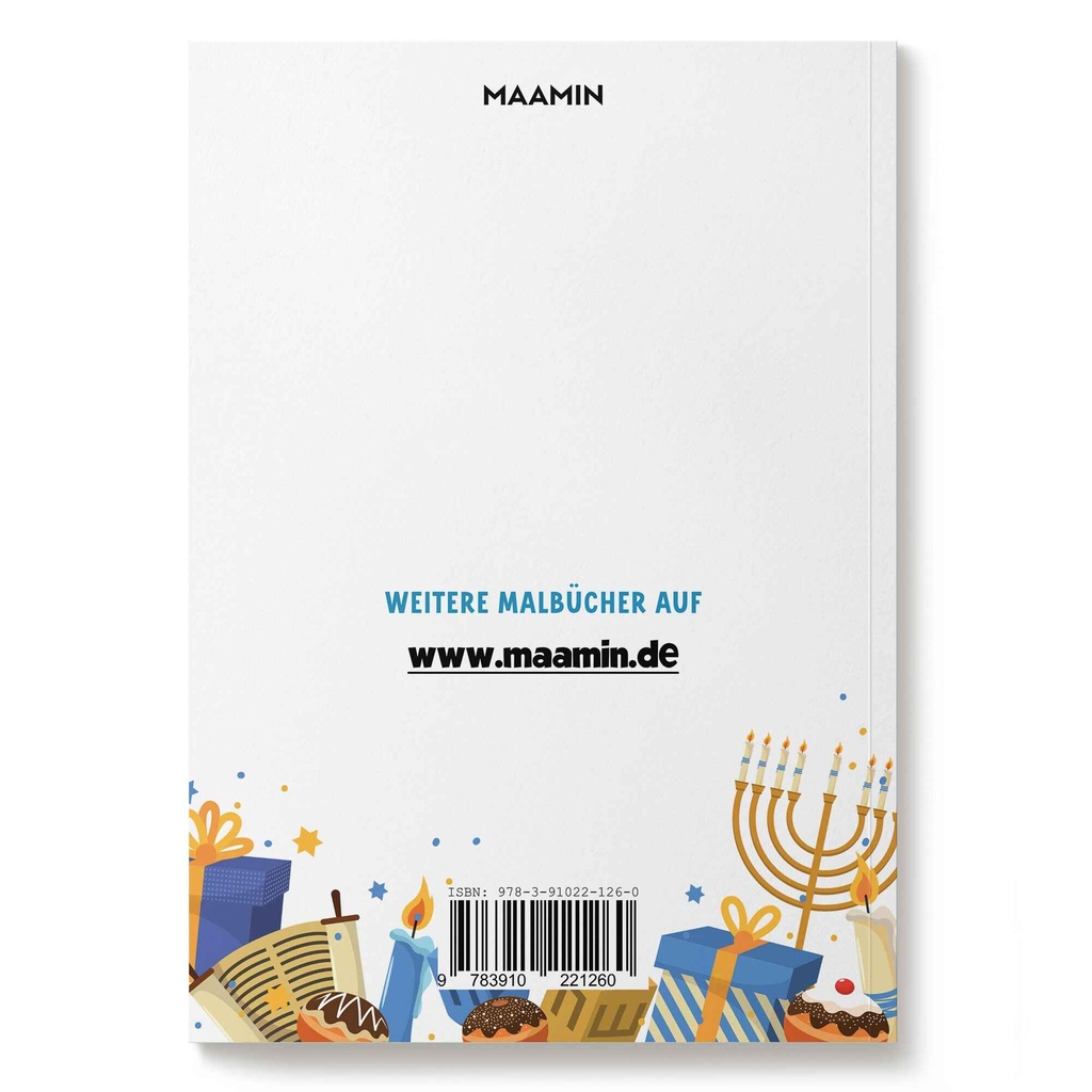 Ausmalheft für Chanukka | 20 Seiten