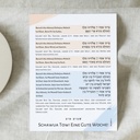 Hawdalla nach Schabbat | A5-Karte