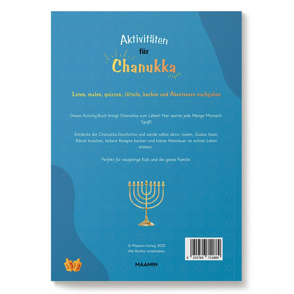 Aktivitäten für Chanukka | 60 Seiten | Für Schulkinder 