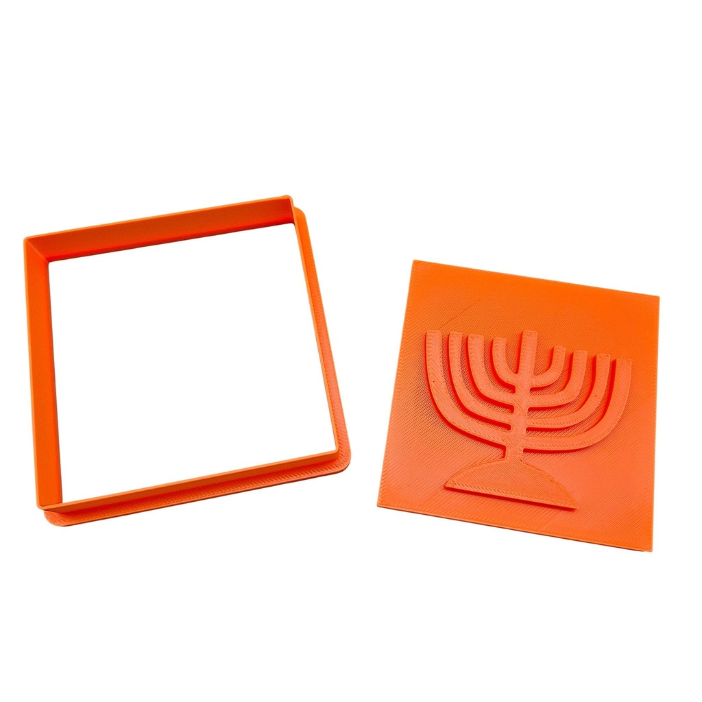 Chanukkia | Ausstechform mit Stempel 