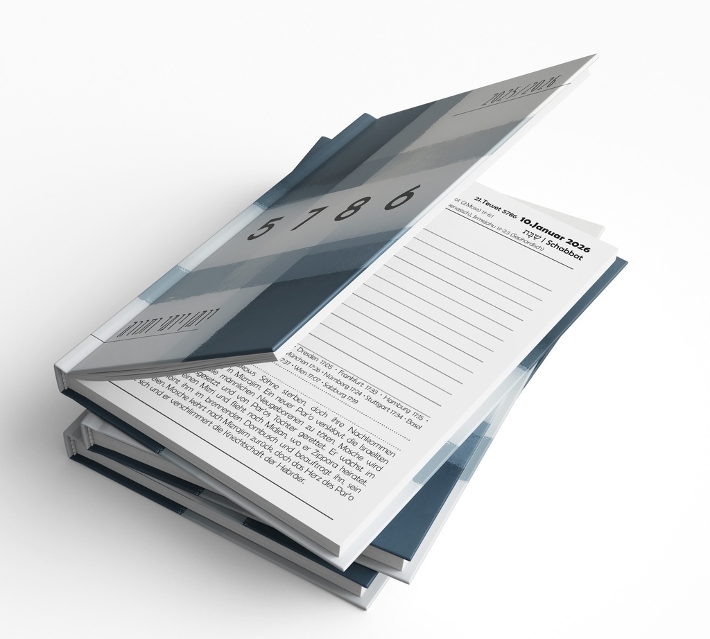 Jüdischer Taschenkalender mit Toralesungen für jeden Tag + Zmanim | 5786 