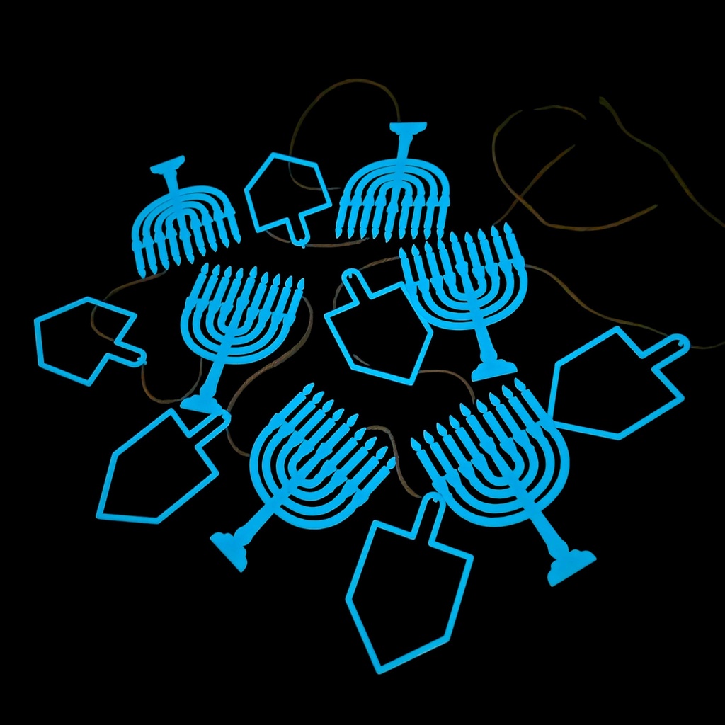 Leuchtgirlande | Chanukka-Symbole