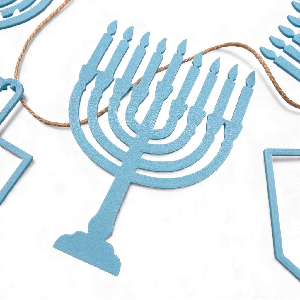 Leuchtgirlande | Chanukka-Symbole