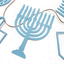 Leuchtgirlande | Chanukka-Symbole