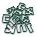 Alefbet Keksausstechformen | 27 Stück