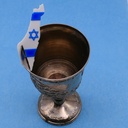 Glasanhänger | Israelkarte | für Jom haAtzma'ut