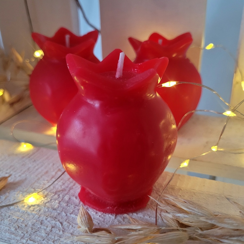 Rote Feiertagskerzen | Rimon Katan | 2 Stück