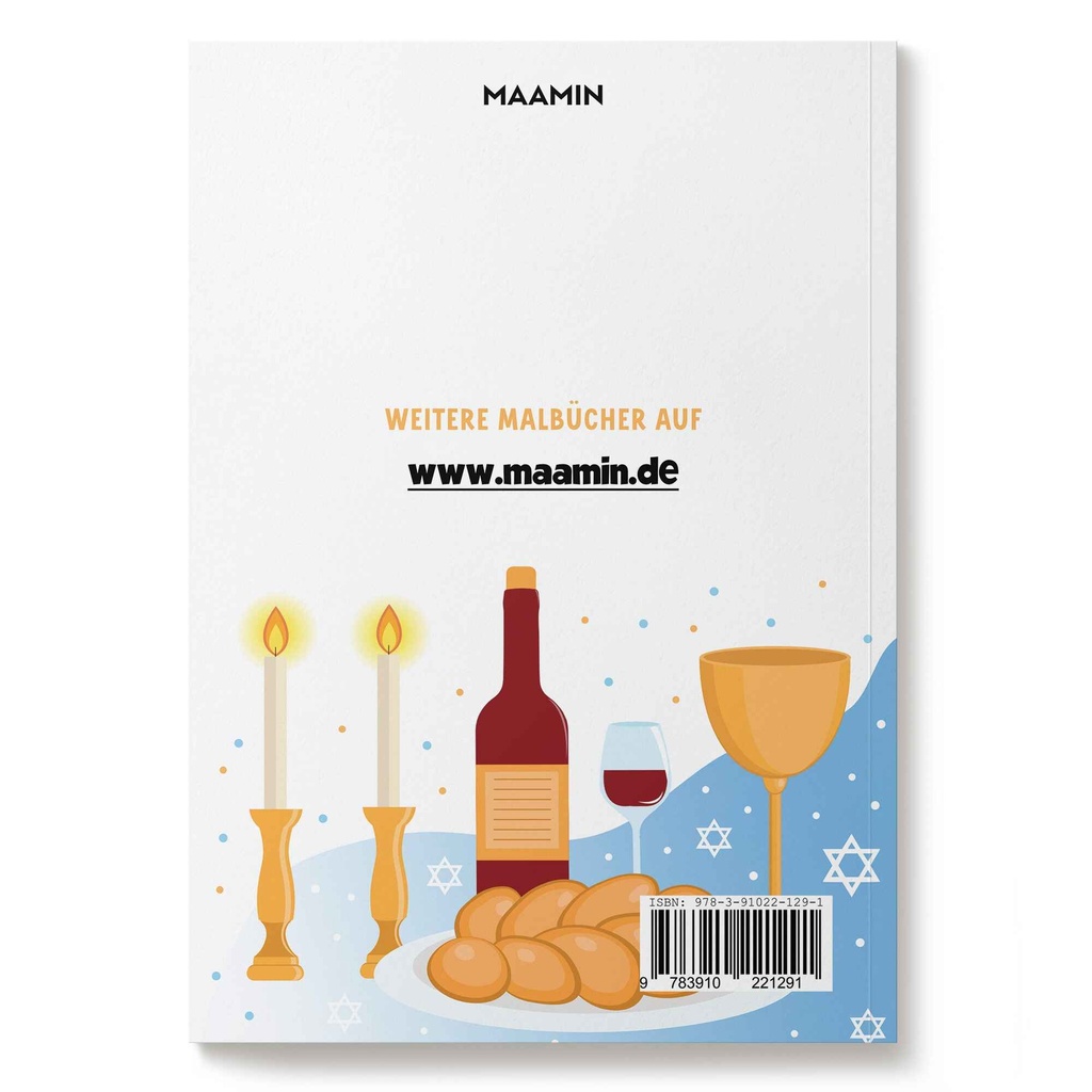 Ausmalheft für Schabbat