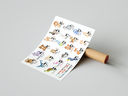 Alefbet-Poster | Tiere