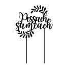 Torten Topper | Pessach Sameach | Deutsch | Limegrün
