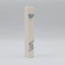 Weiße Mesusa | Symbole in Silber