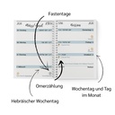 Jüdischer Taschenkalender | 5786 (2025-2026) | Deutsch 