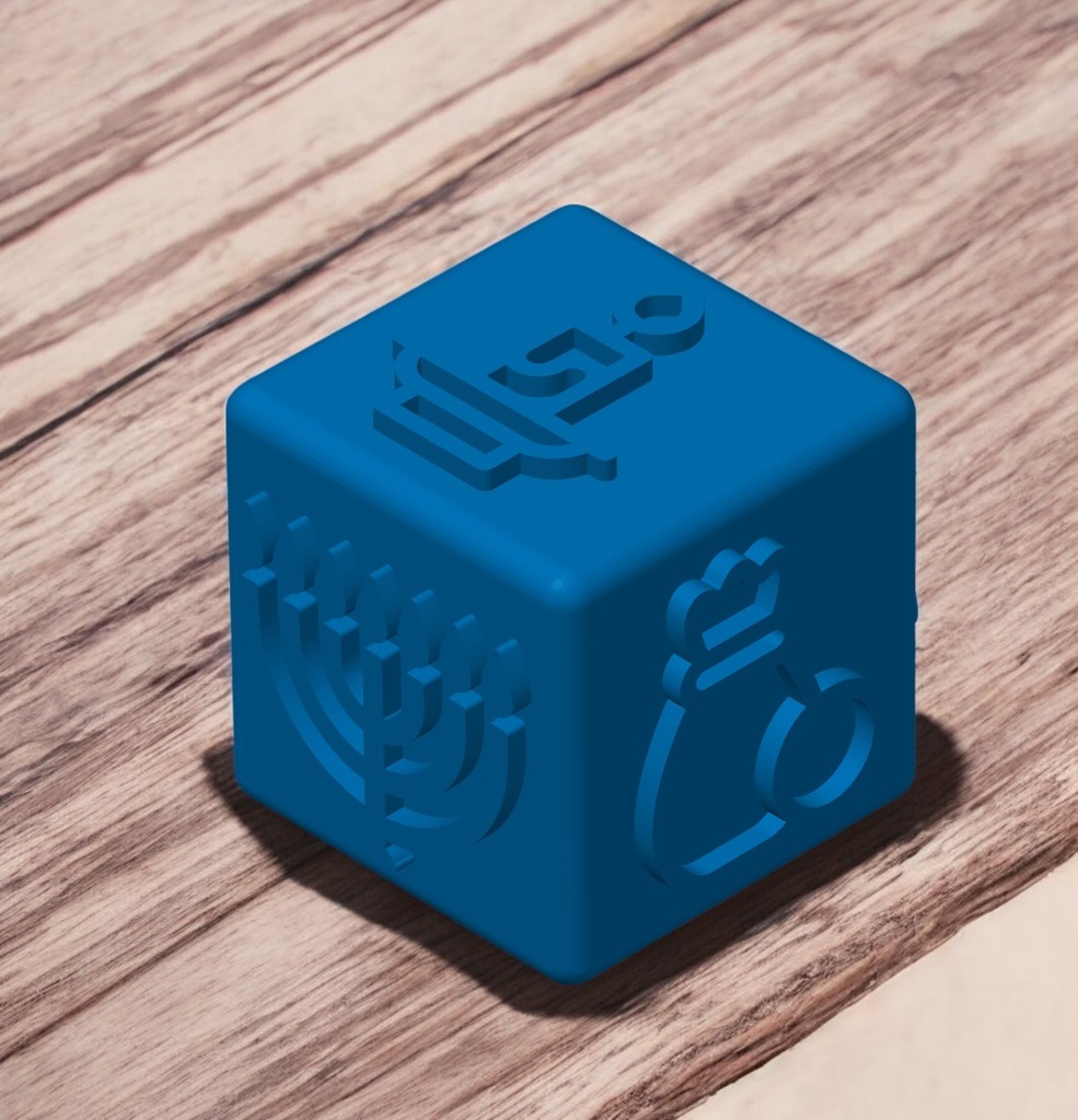 Stempelwürfel | Chanukka Symbole 