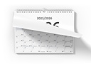 Jüdischer Wandkalender | Minimalistisch | 5786 (2025-2026)