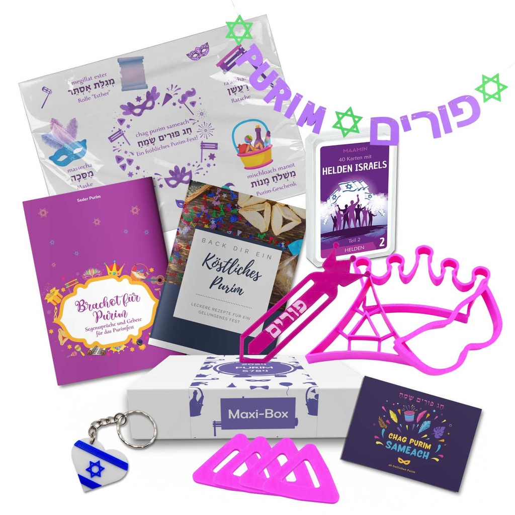 Purim Geschenkbox für Erwachsene | Maxibox ORIGINAL 