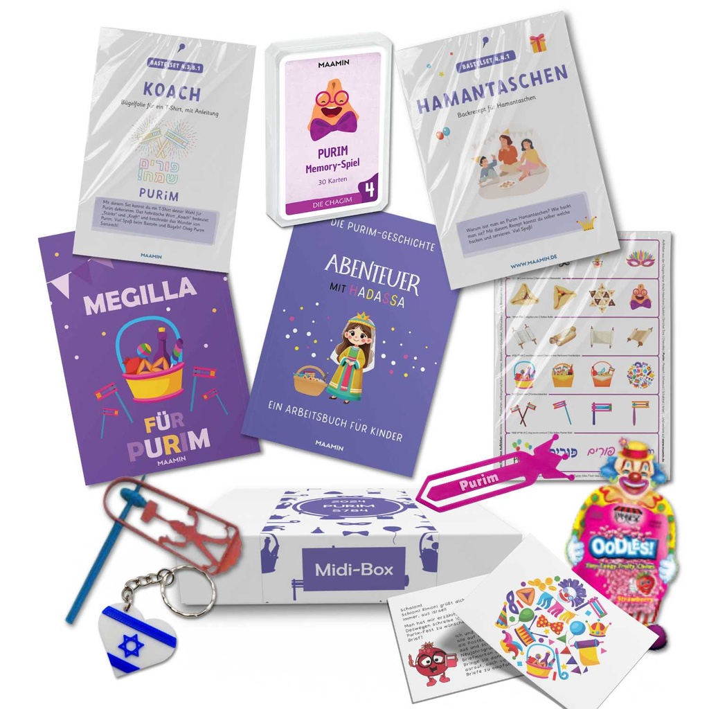 Purim Geschenkbox für Kinder | Midibox ORIGINAL 