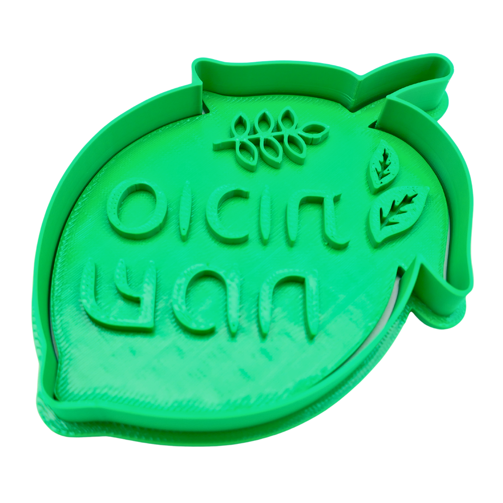 Etrog | Cookie cutter with stamp | Hebrew