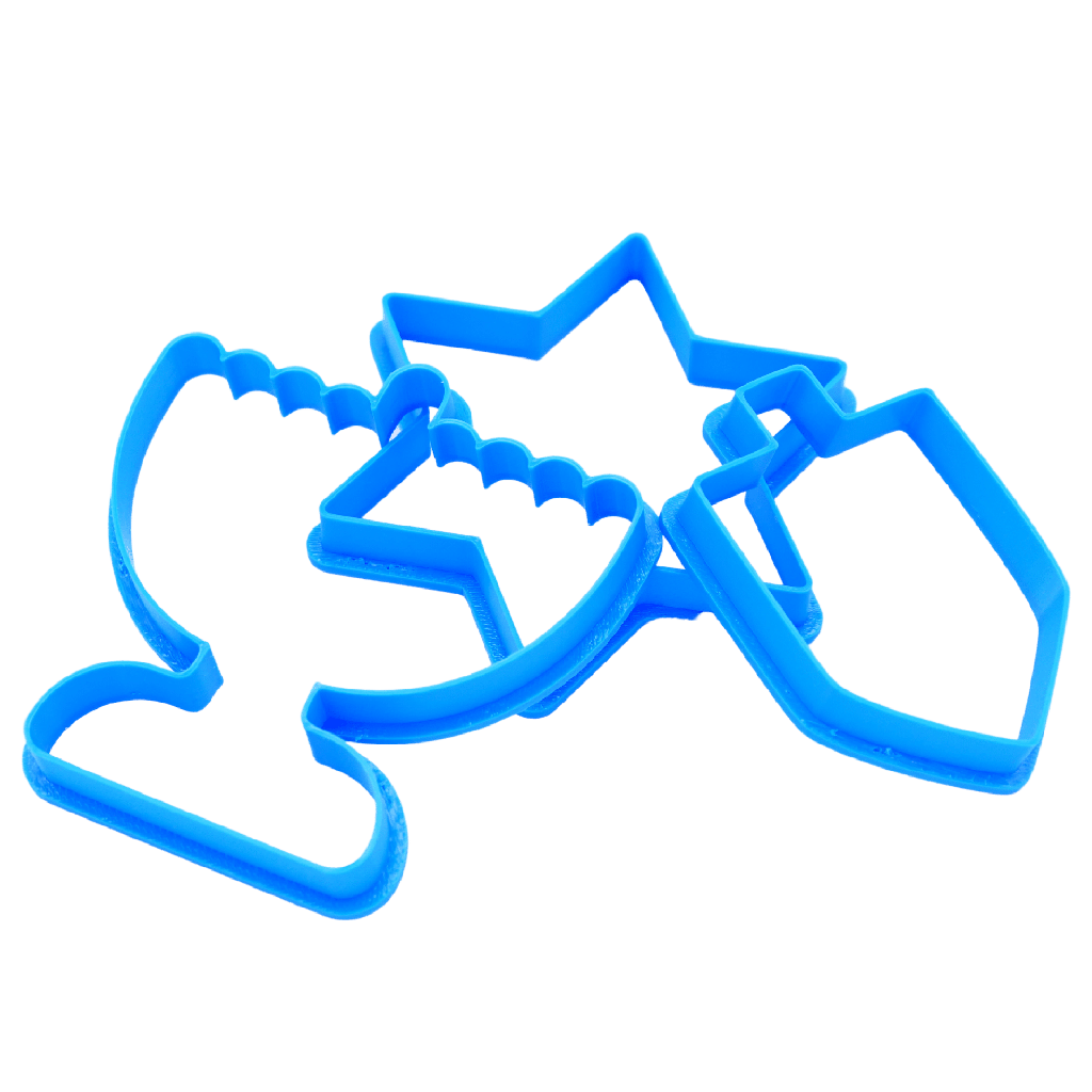 3 x cookie cutters for Hanukkah