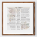 Awinu Shebashamaim | Prayer for Israel | Hebrew, Translation, Transliteration | 30 x 30 cm