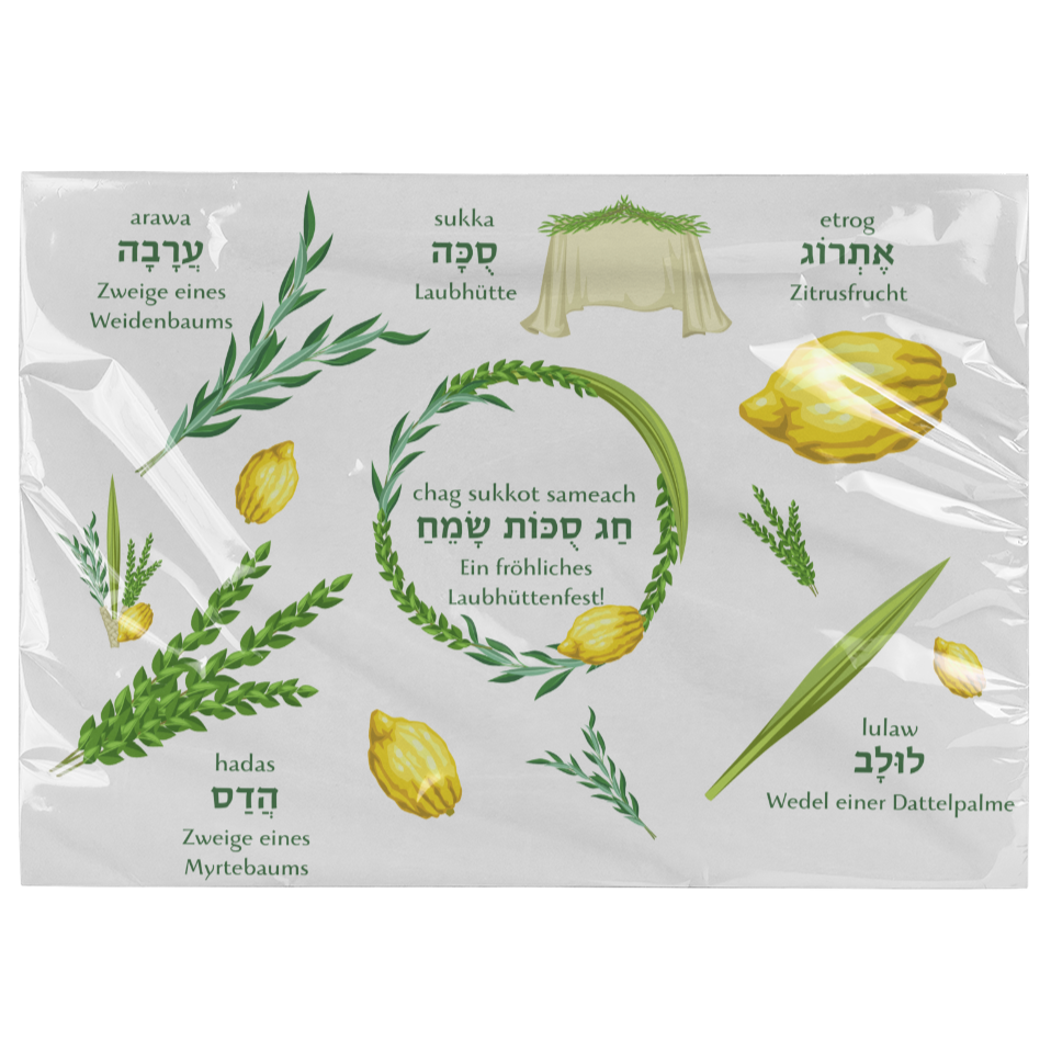 4 x Telleruntersetzer | Sukkot