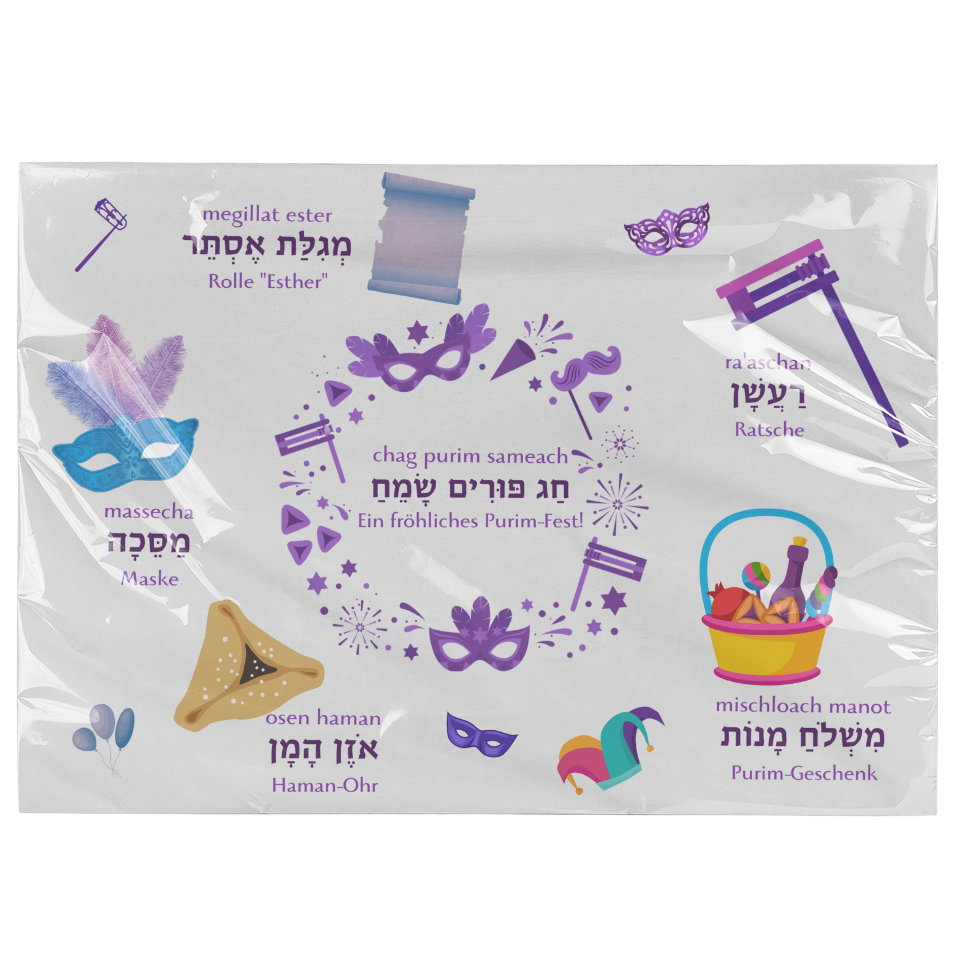 4 x Telleruntersetzer | Purim