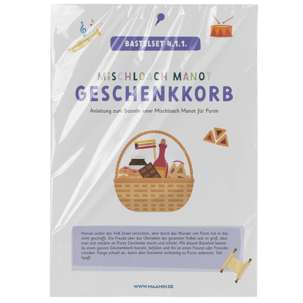 Bastelset 4.1.1 | Mischloach Manot Geschenkkorb
