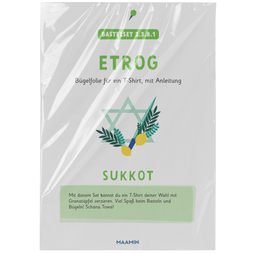 Bügelset 2.3.b.1 für Sukkot | Etrog
