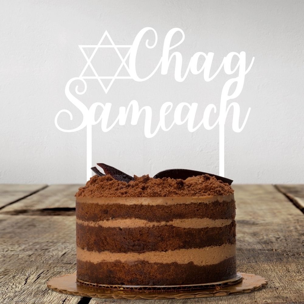 Torten Topper | Chag Sameach | Deutsch