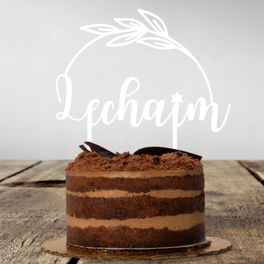 Torten Topper | Lechaim | Hebräisch