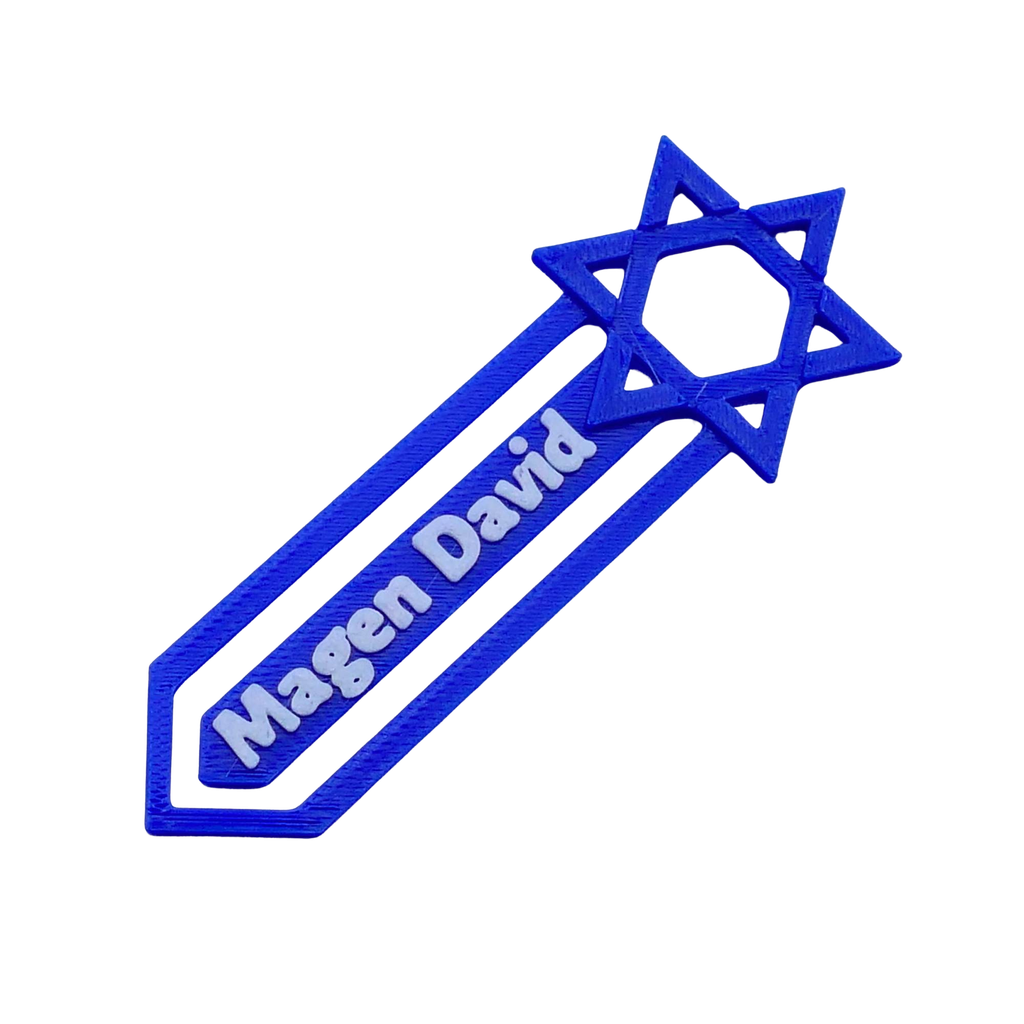 3D-Bookmark | Star of David | English Style