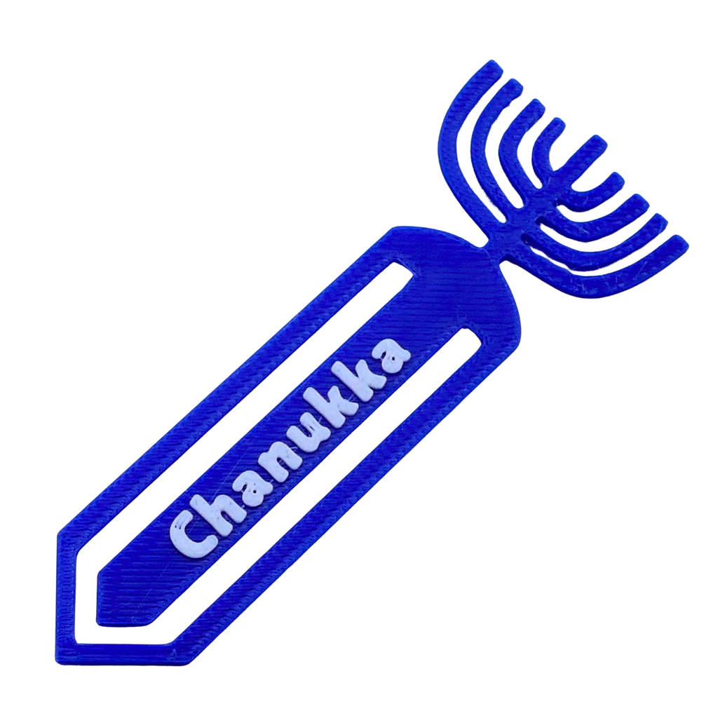 3D-Bookmark  | Hanukkiah | DE Style
