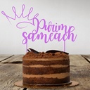 Cake Topper | Purim Sameach | German | Red