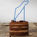 Cake Topper | Israel Map
