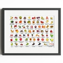 Hebrew Poster | Fruits