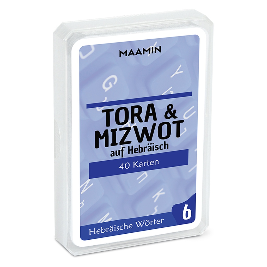 Deck of cards | Torah and mitzvot | 40 Hebrew vocabulary words