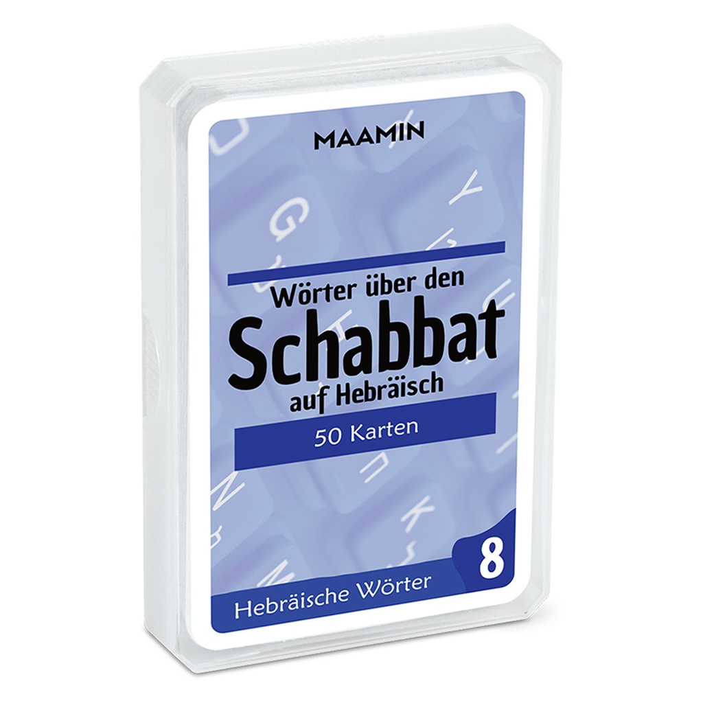 Kartendeck | Schabbat | 50 hebräische Vokabel 