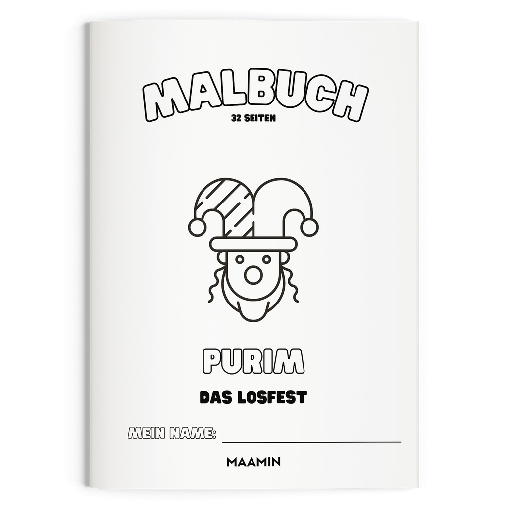 Ausmalbuch | Purim | 32 Seiten 