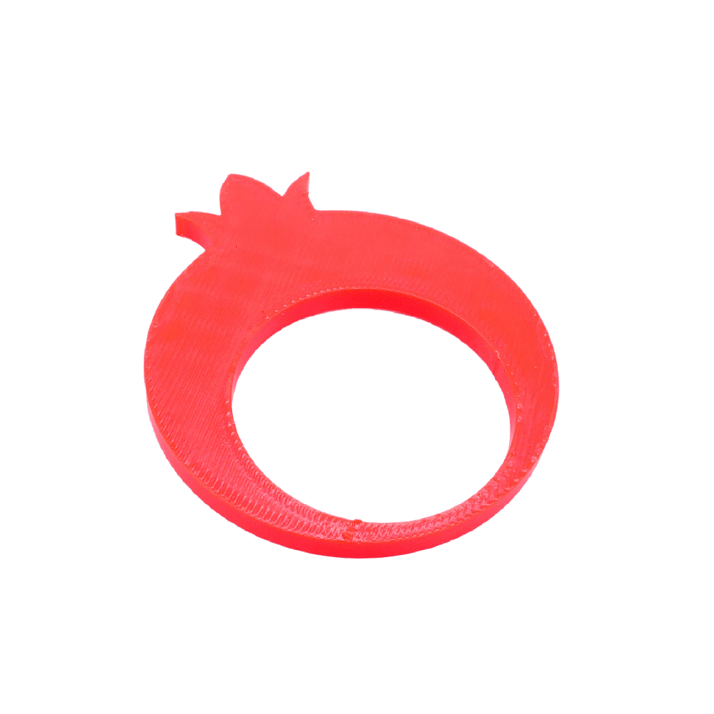 Napkin ring | pomegranate shape | 4 pieces